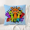 Игровой чехол для подушки Sprunki Натуральный льняной комплект наволочек Универсальный декоративный чехол для подушки для дивана, спальни, кресла