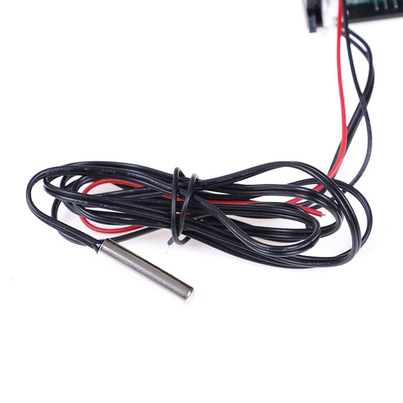 Цифровой термометр для мониторинга температуры 12 В с датчиком температуры -50 ~ 110 Цельсия