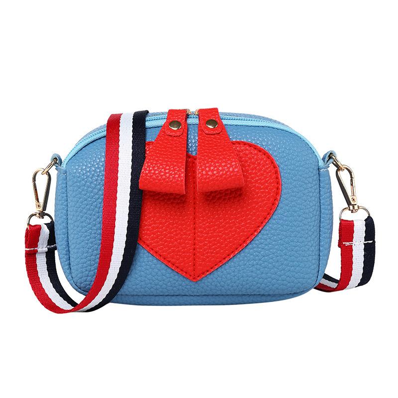 Cozy Up Color Contrast Heart-shaped Camera Phone Bag for Women's Long Casual Diagonal Cross Bag