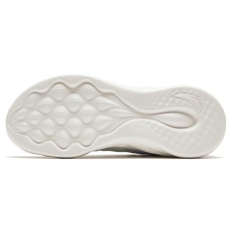 New Anta Mianbomb 2 Cushioned Slip Resistant Abrasion Resistant Low Top Sprint Running Shoes Women's White Purple 922345577-1