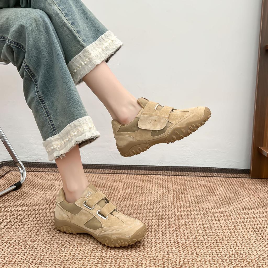 Grape Mother Summer New Big Head Cute Ugly Sneakers 2025 Fashion Korean Version Big Head Retro Dad Shoes Women's Outer Wear