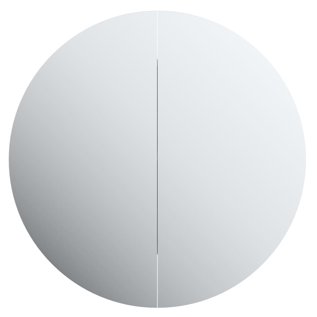 Vidaxl Szafka Łazienkowa Z Lustrem I Led, Dąb, 54X54X17,5 Cm