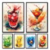 Cocktail Splash Kitchen Drinks Color Posters and Prints Canvas Painting Wall Art Picture for Dining Room Home Decor Cuadros