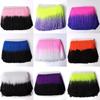 20Cm Gradual Change Color Nylon Row Beard Latin Dance Fringe Clothing Accessories Shape Vertical Row Beard Fringe Lace