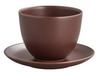 KINTO PEBBLE Teacup & Saucer, 180ml, Brown, 17146