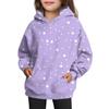 Girls' Hooded Tie-Dye Sweatshirt - Pullover Print Top