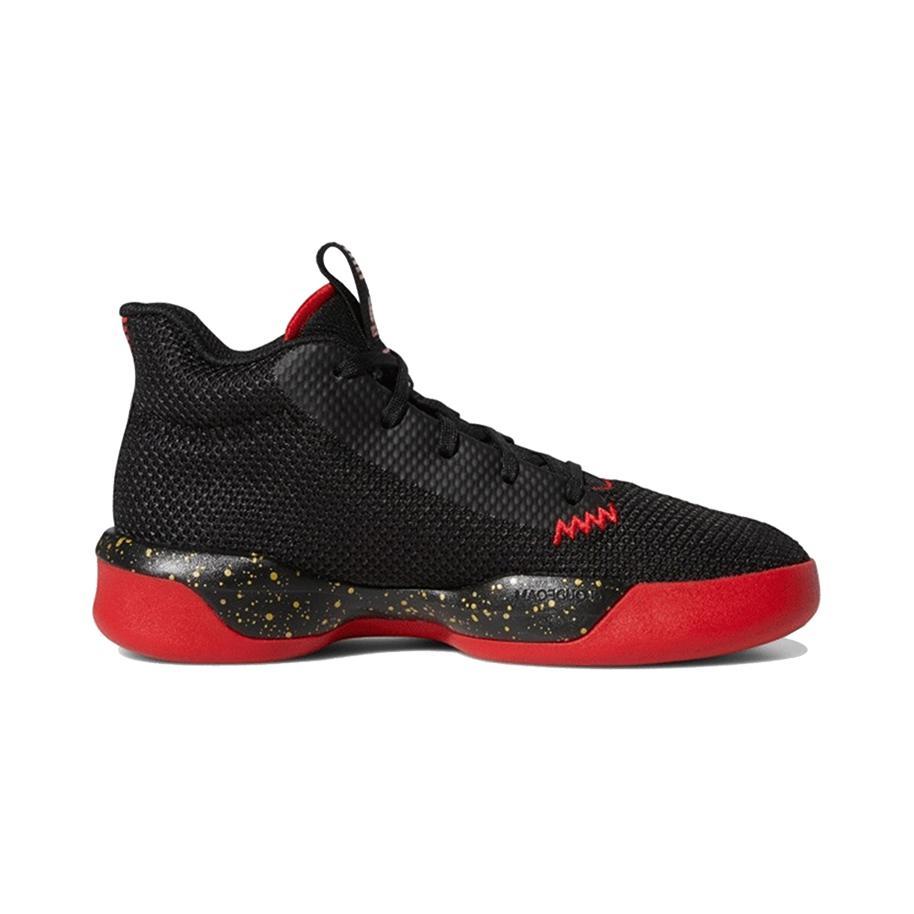 adidas Детские баскетбольные кроссовки Pro Next J Mid top Черно-золотисто-красные 2019 Дети в возрасте от 3 до 7 лет FV4718