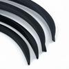 Аксессуары для колес, протекторы для бровей, накладки на арки, 4 шт., черные автомобильные чехлы под карбоновое волокно, резиновые внешние накладки