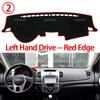 Автомобильный коврик на панель приборов Dash Mat Board Pad Carpet Dashmat Анти-УФ коврики для KIA Forte 2009 2010 2011 2012 2013 TD Коврик-солнцезащита