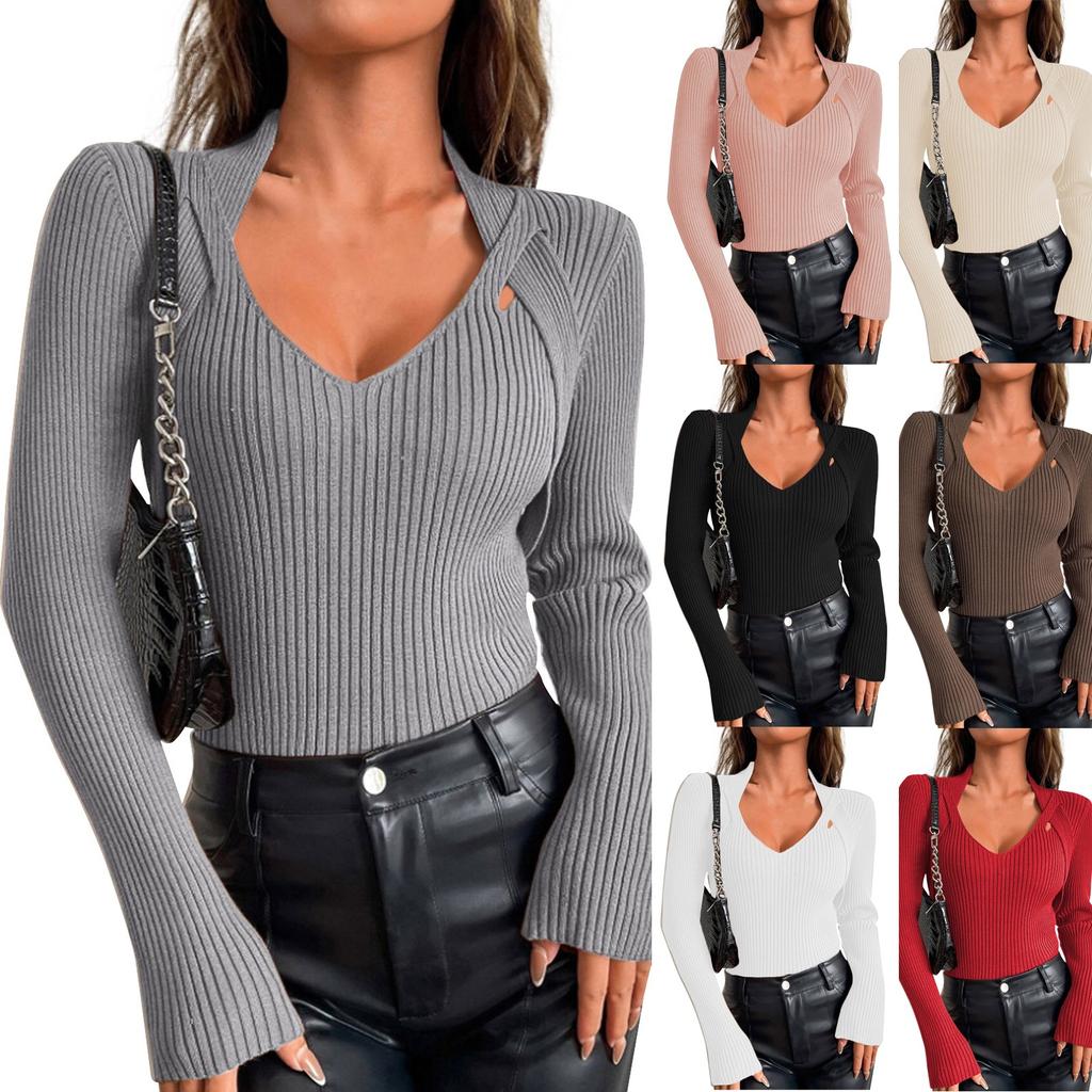 Женский повседневный однотонный тонкий вязаный свитер на пуговицах с длинными рукавами, базовый свитер