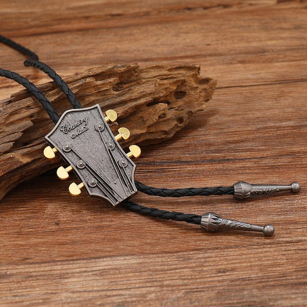 1pc/1pair Metal Bolo Tie Carnivals Necktie Carved Pendant Bolo Tie for Shirt Sweater Decorative Adult Birthdays Gift