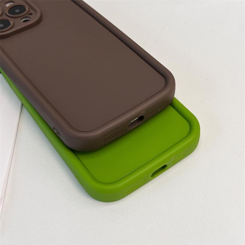 Простой однотонный матовый мягкий силиконовый чехол для iPhone 15, 14, 13, 12, 11 Pro Max XR XS 7 8Plus, комплексные чехлы для защиты от падения с высоты
