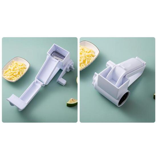 Manual Cheese Grater with Handle Food Grade BPA Free Widely Used Chocolate Nut Handheld Rotary Cheese Grater Tool