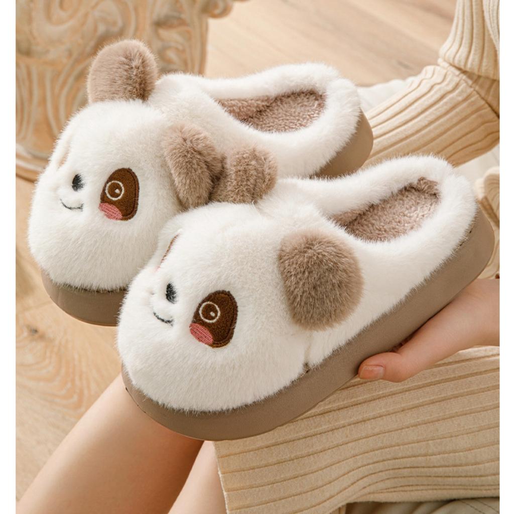 Cotton Slippers, Women's Shoes, Thick Soled, Home Slippers, Cartoon, Plush Slippers, Thick, Warm Slippers, Cotton Shoes, Non Slip Slippers