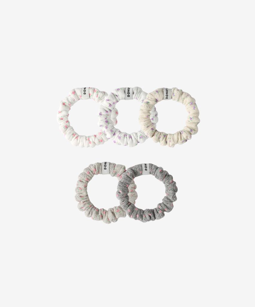 Donutvinylshop Цветочная детская резинка-скранчи (5Colors) - 3Pack