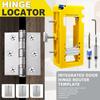 Door Hinge and Latch Installation Kit, Hinge Mortise Template for Precise Chiseling and Scoring
