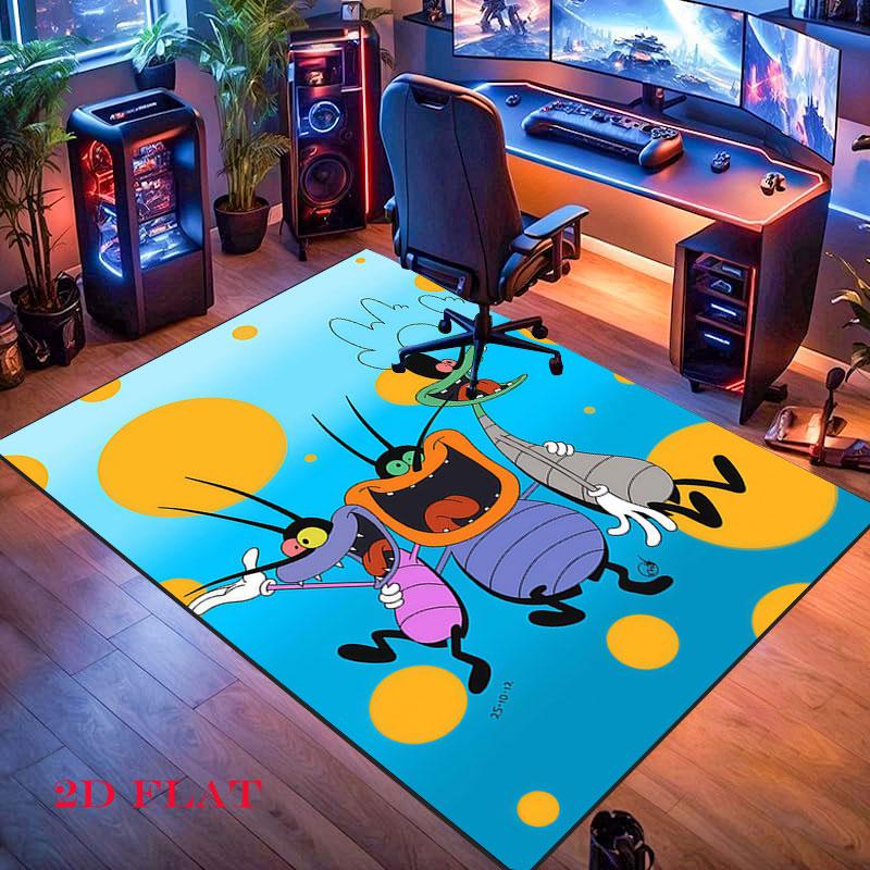 Oggy Pride Carpet Rug for Living Room Bedroom Home Sofa Decoration,Kids play Nonslip Floor Mat