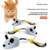 Electric Mouse Toy for Cats Interactive Plush Mouse with Remote Control Rechargeable Automatic Moving Cat Mice Toy with Feather Tail