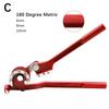 Трубогиб 1/4" 5/16" 3/8" Роликовый для тормозных трубок Латунь Медная трубка Труба Ручной инструмент для гибки Тип Инструмент для гибки топливных и тормозных трубок Ручной инструмент