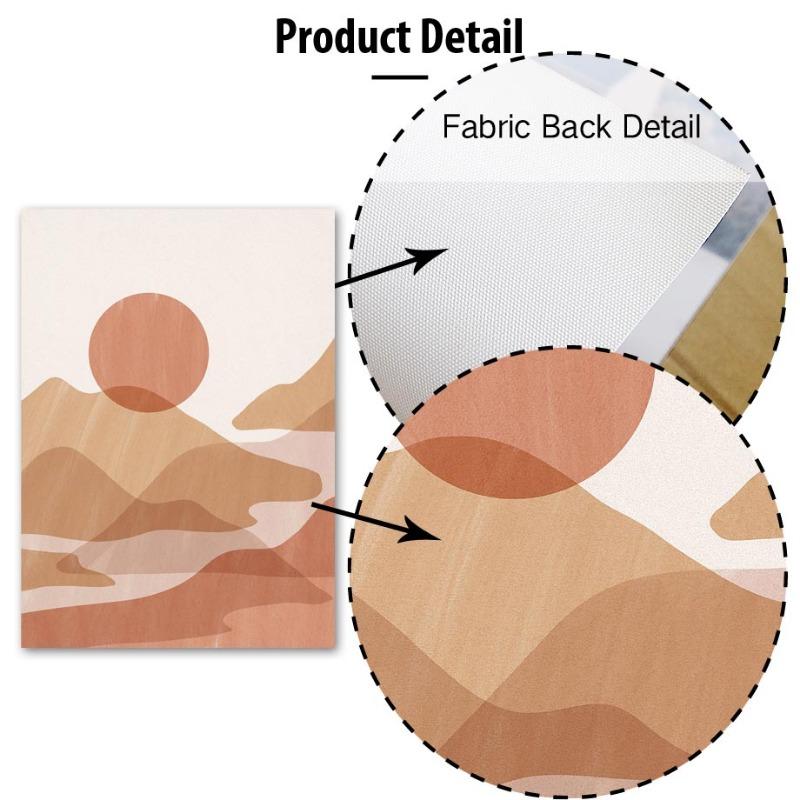 Богемное солнце Радуга Ваза Листья Пейзаж Настенная живопись Холст Картина Абстрактные постеры и принты Картины Гостиная Домашний декор