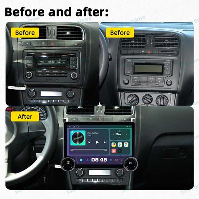 Автомобильное радио для VW Volkswagen Polo 5 Sedan 2008 - 2020 2 Din Android Мультимедийный проигрыватель Авторадио GPS Навигация Auto Carplay WiFi