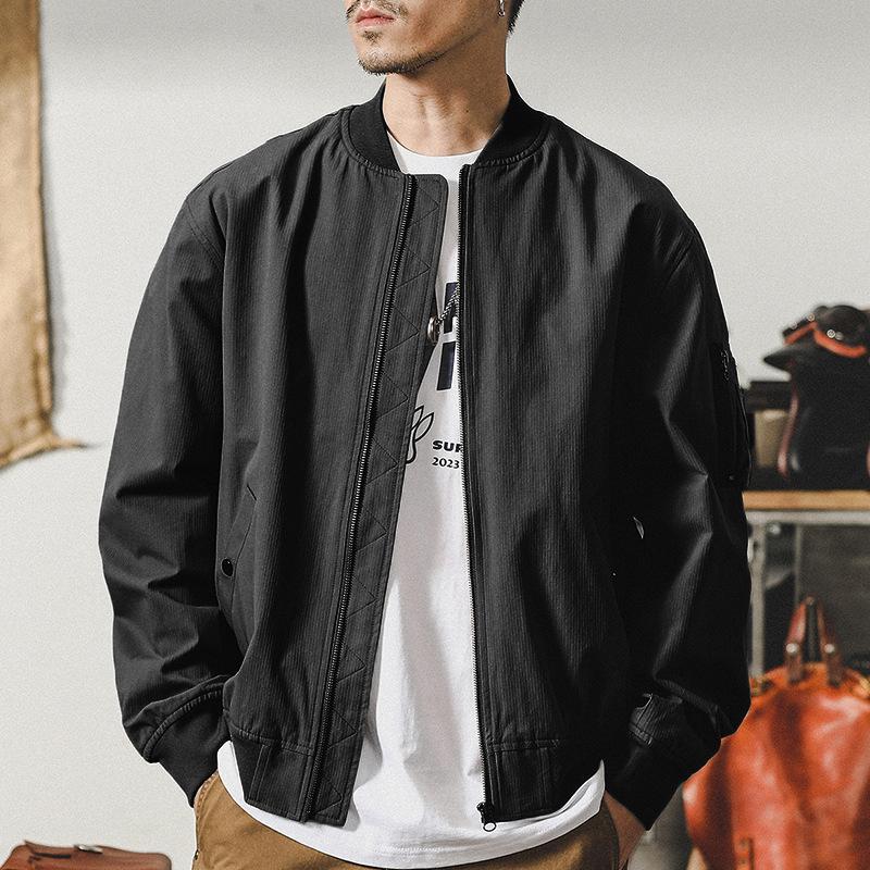 Jay Leno American Tooling Vintage Classic Detroit Jacket Men's Short Stand-Up Collar Pilot Jacket Men's