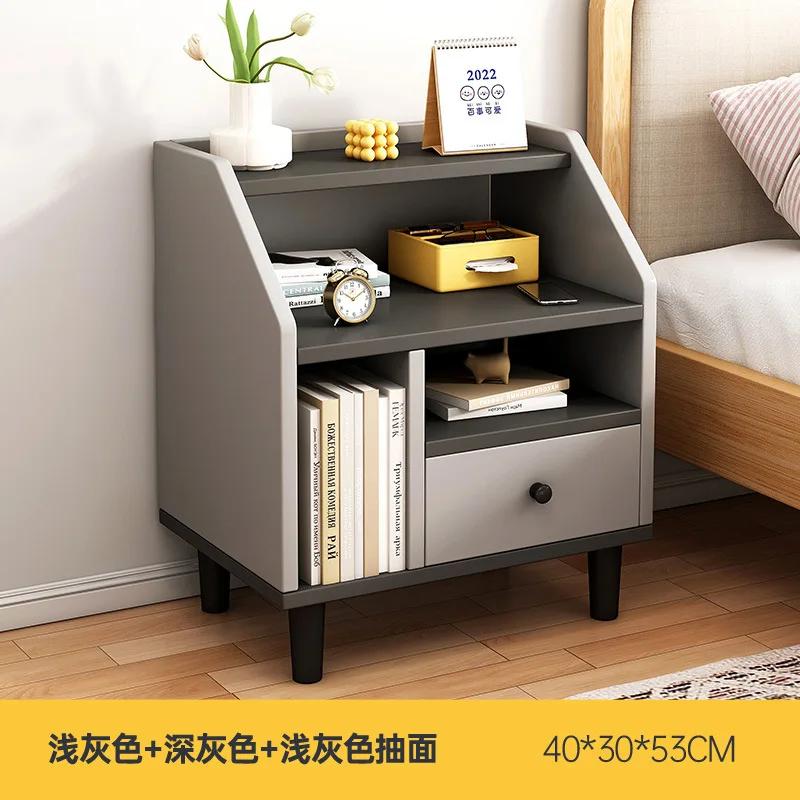 Деревянные небольшие полные тумбочки Mute Unique Модульный прикроватный столик Nordic Wall End Table