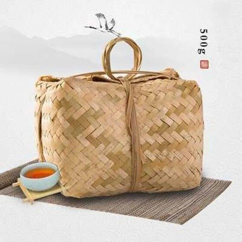 500 г Китай Хунань Аньхуа Черный чай Кирпичный чай ручной работы Фу Ча Широколистовой