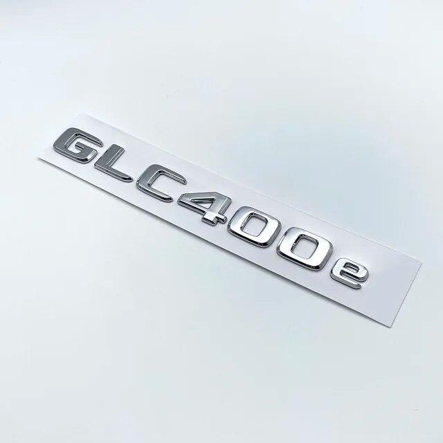 3D хромированные черные буквы GLC300de GLC300e GLC350e GLC400e 4Matic эмблема для Mercedes Benz GLC X253 наклейка на багажник автомобиля с логотипом