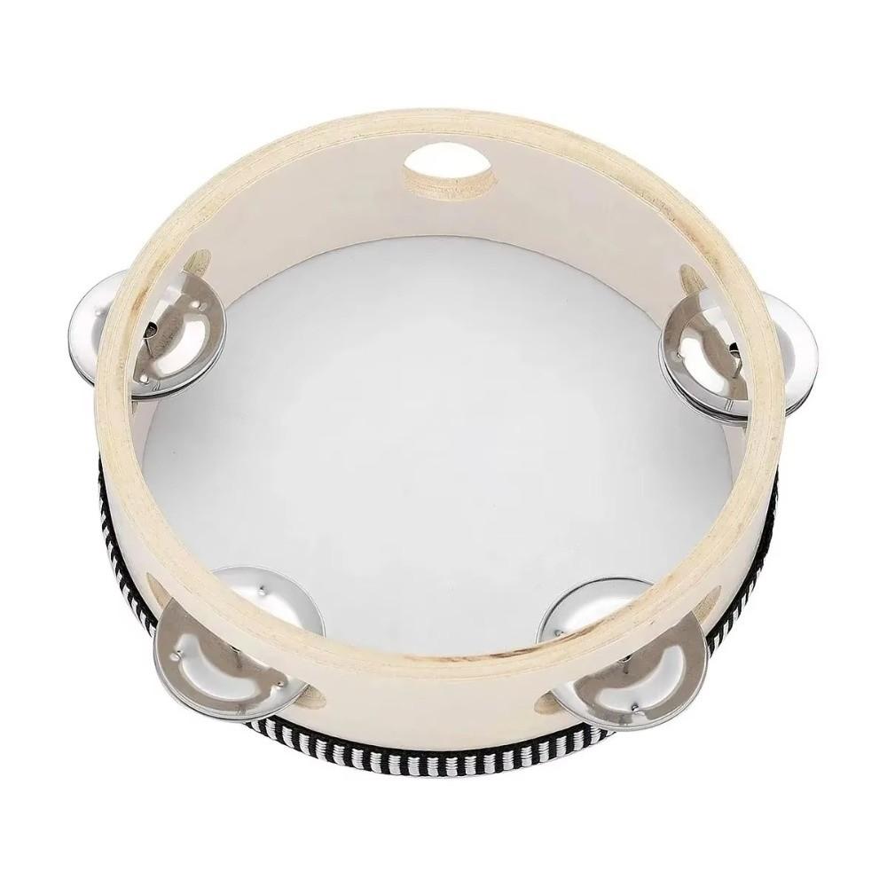 4/6/8/10 Inch Hand Held Drum Metal Jingles Children Drum New Percussion Toy  For Party Games