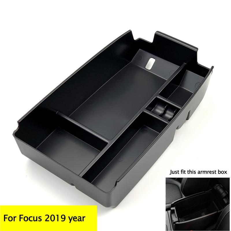 Car Accessories Armrest Box Storage Center Console Organizer Container Holder Box case For Ford Focus 4 MK4 car Styling