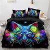 3D Animal Duvet Cover Microfiber Wolf Fox Elk Bedding Set Wild Animals Comforter Cover King Queen For Teen Adults Bedroom Decor