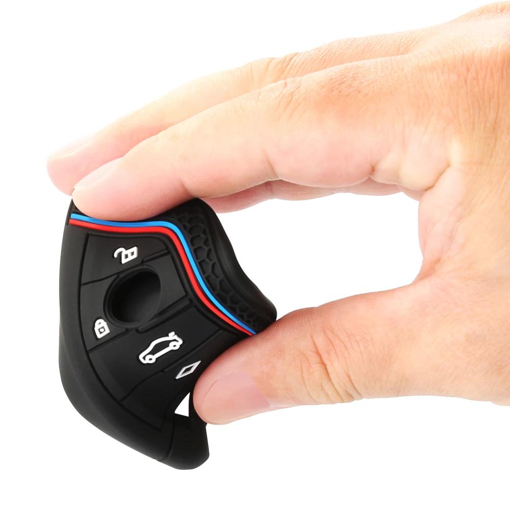 Чехол для автомобильного ключа для BMW X1 X3 X4 X5 F15 X6 F16 G30 7 серии G11 F48 F39 520 525 f30 118i 218i 320i Аксессуары для салона автомобиля