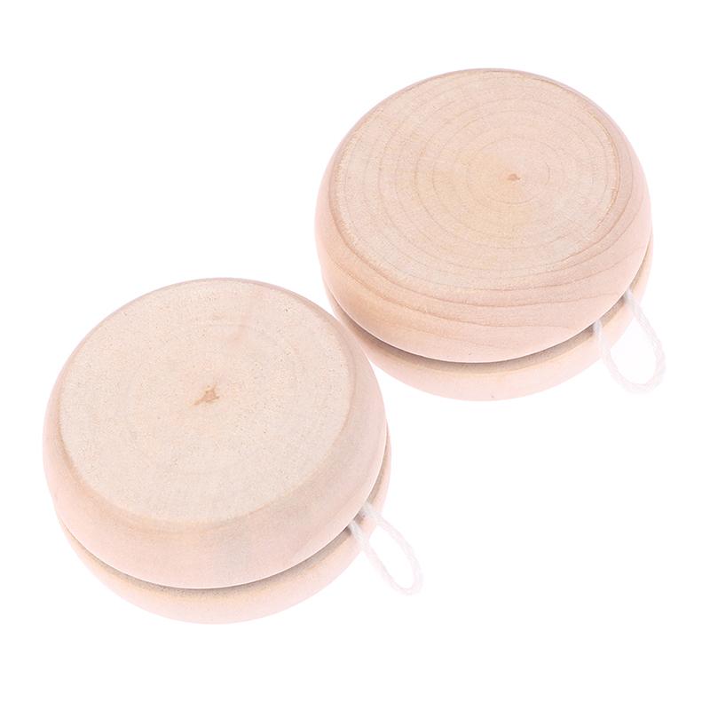 Деревянная игрушка йо-йо, цветная мини-круглая игрушка «сделай сам», детский шарик йо-йо, поделки ручной работы, игрушка йо-йо