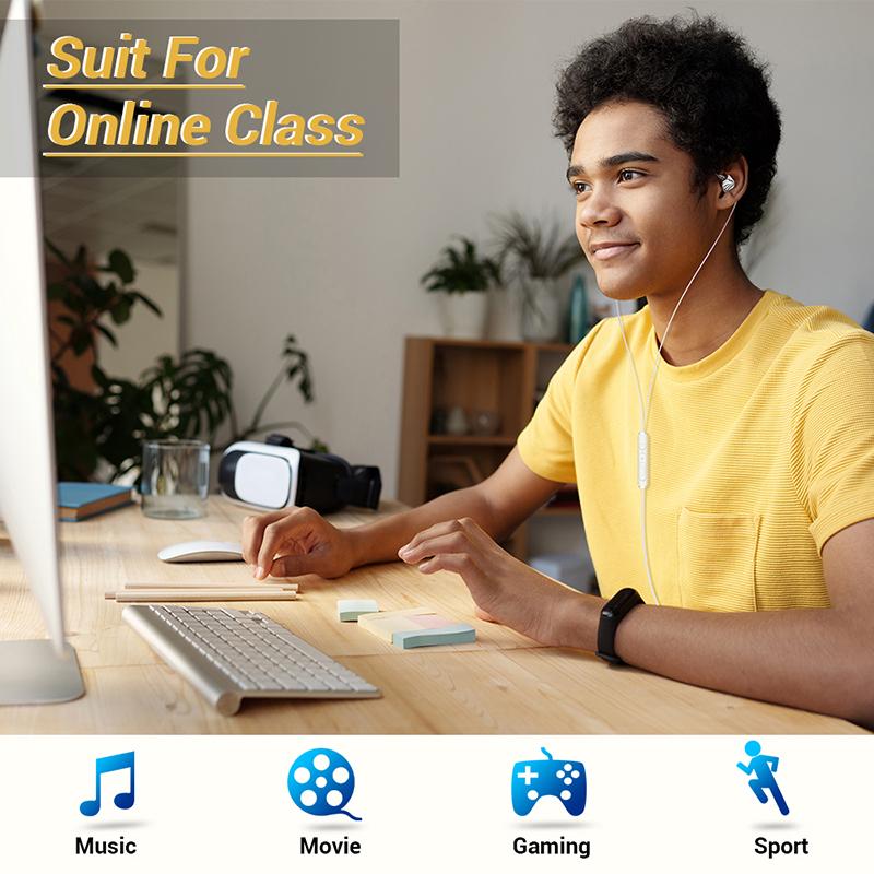 Проводные наушники 3,5 мм AUX/Type C In-Ear HIFI 6D Surround Bass In-Ear игровые музыкальные гарнитуры с микрофоном для Samsung Huawei Xiaomi ПК