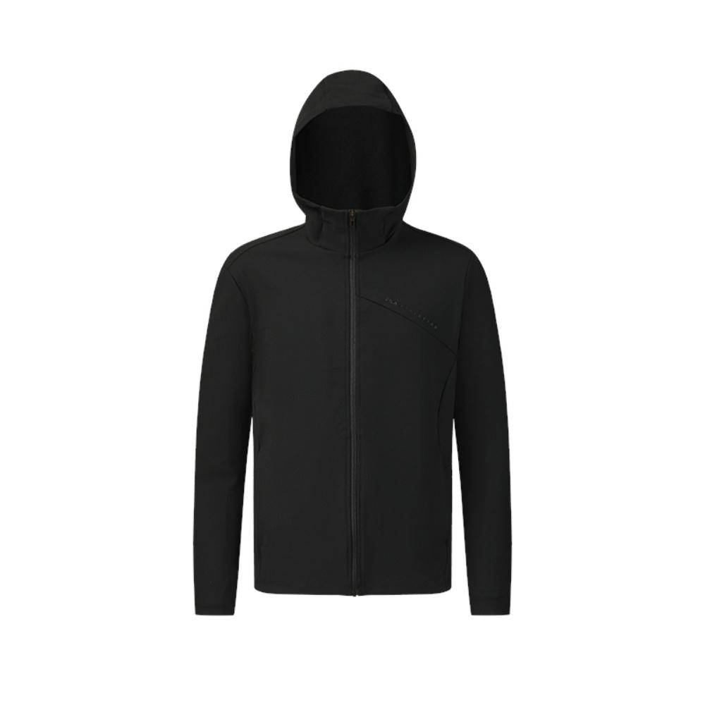 Fila Серия Фитнес Минималистичная Спортивная Тренировка Универсальная Удобная Куртка с Капюшоном Мужская Куртка Глубокий Черный A11M621505FBK