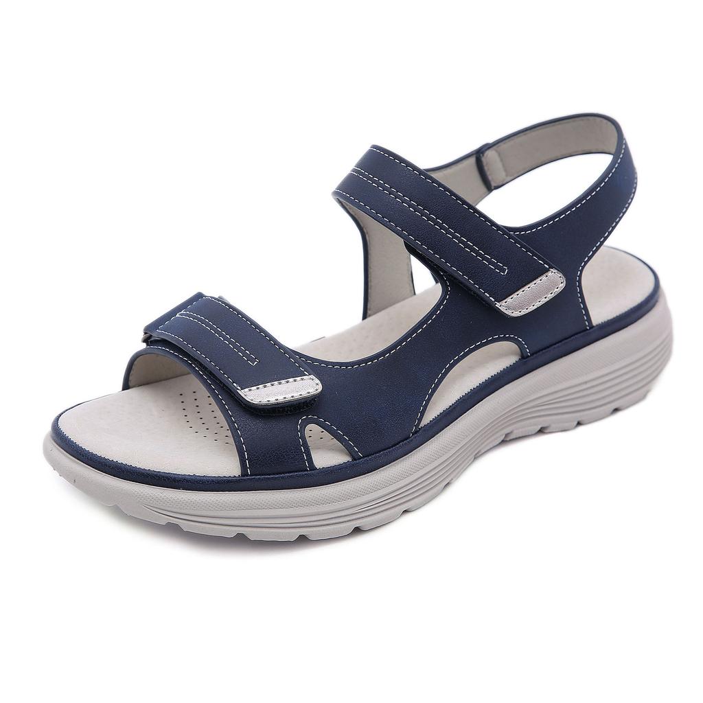 Fashion Women Comfortable Sandals Ladies Slip-on Wedge Sandals Sports Beach Walk Shoes Summer Fashion Casual Shoes