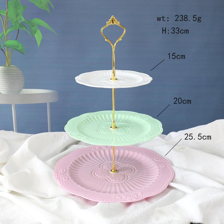 Three-Tier Dessert Display Stand for Parties and Weddings