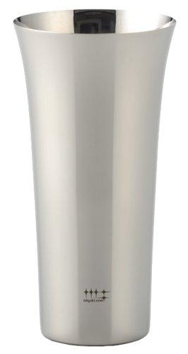 Yoshikawa Highball/Beer Tumbler, Silver, 435ml, Made in Japan, Polishing Syndicate, YJ1305