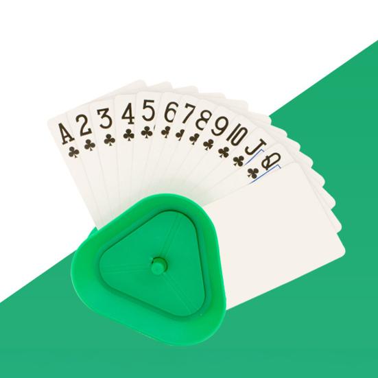4 шт. Треугольные держатели для покерных карточек Маленькие ручки для детей и пожилых людей Артрит бумажные карты без помощи рук