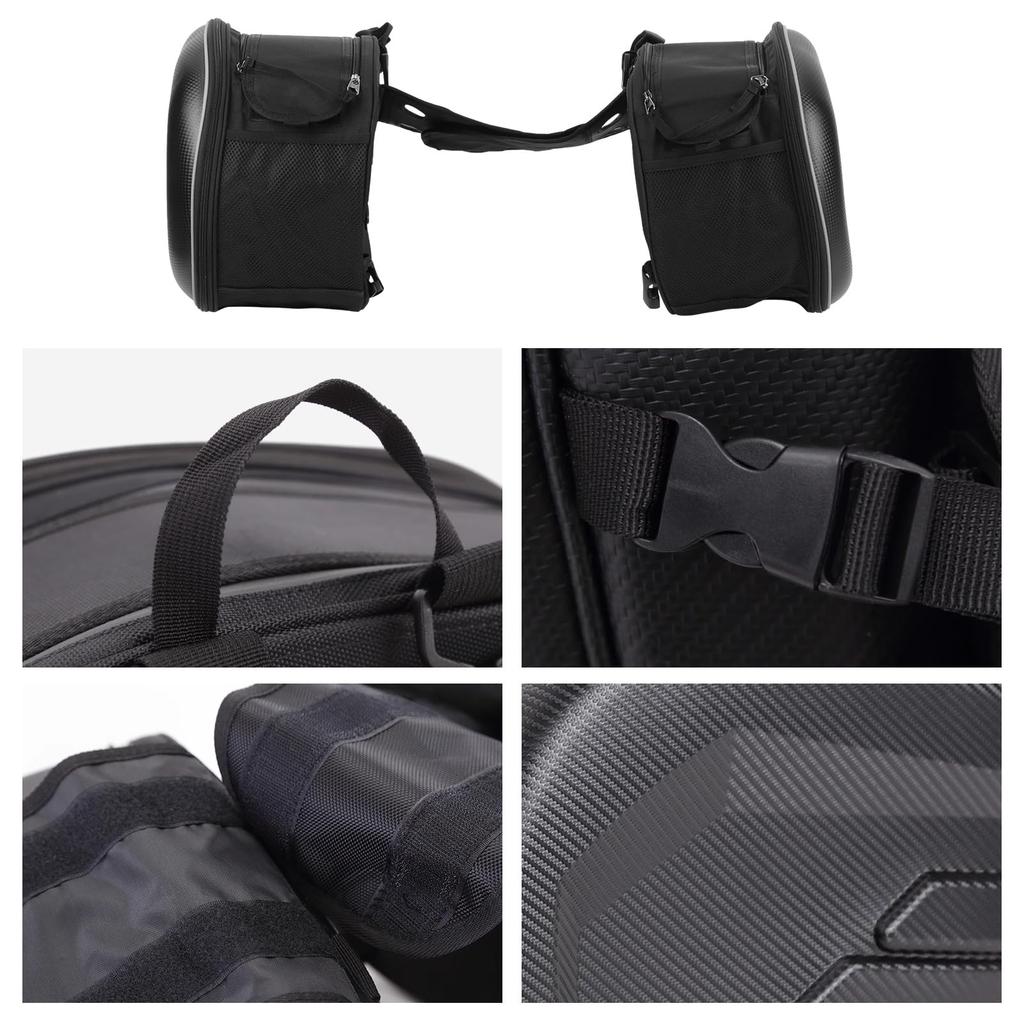 Aleawol Мотоциклетная боковая левая и правая 29 л с каждой стороны Большая туристическая сумка с отражающим и тепловым универсальным мотоциклетным кофром для повседневного использования на открытом воздухе и