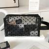 1PCS Transparent Toiletry Wash Bags Mesh Makeup Case Organizer Storage Pouch Casual Make Up Women Neceser Travel Cosmetic Bag