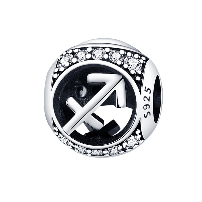 100% Медь 12 Знаков Зодиака Серия Абакус Шармы Бусины Подходят Пан Оригинальные Браслеты DIY Ювелирные Изделия Изысканное Изготовление Подарки