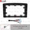 Рамка для автомагнитолы для Toyota Land Cruiser LC100 1998-2002 9-дюймовая 2DIN Панель для стереосистемы Жгут проводов Кабель питания Адаптер