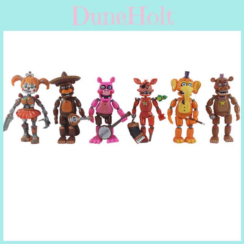 Эксклюзивный набор из 6 светящихся фигурок Five Nights At Freddy's для детей и коллекционеров
