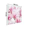 Glass stovetop protector 50x52 Flower