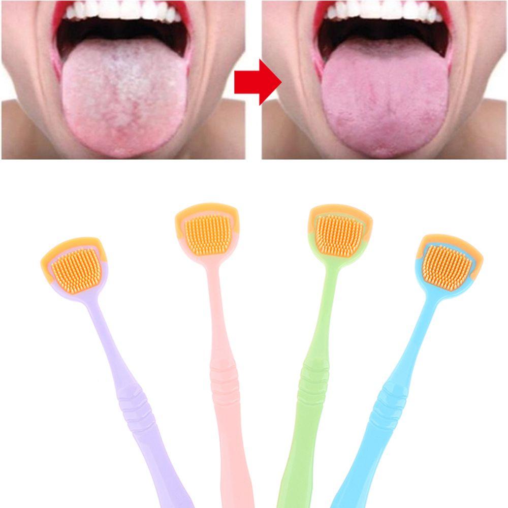 Головка Устранение неприятного запаха изо рта Щетка для чистки языка Очиститель языка Скребок для языка Щетка для чистки полости рта