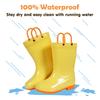 Fashion Litfun New Summer Rain Boots For Girls Boys Rubber Waterproof Platform Children Shoes Soft Sole Outdoor Comfort Rain Kids Boots
