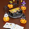 Halloween Pumpkin Building Blocks Ghost Witch Cat Spider Halloween Block Toys Halloween Present Girl Boy Children for Children for Adults Educational