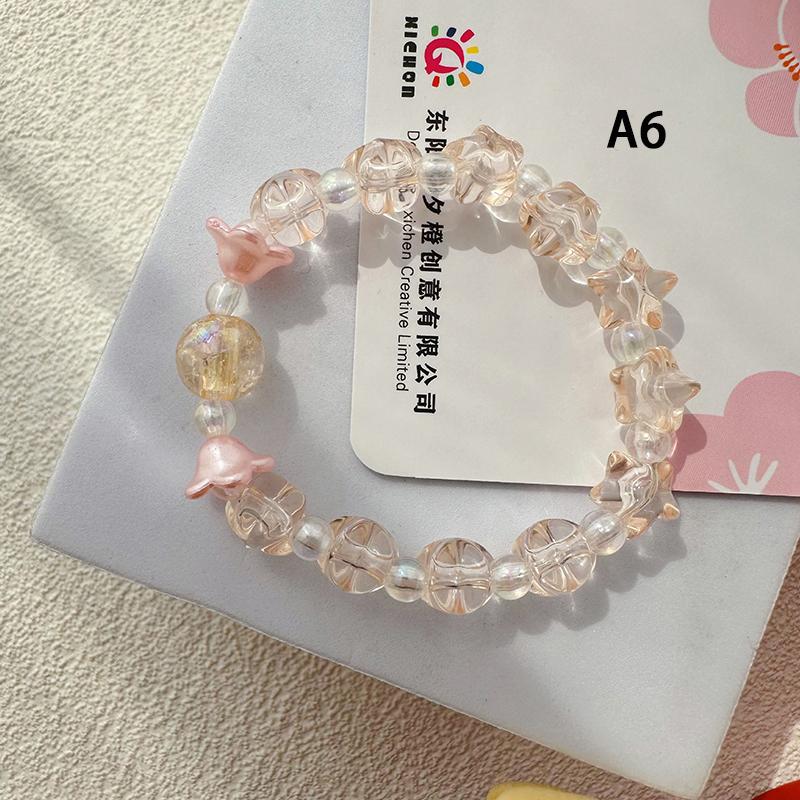 Ins браслет из бисера ручной работы милый мягкий милый студентка ручная строка